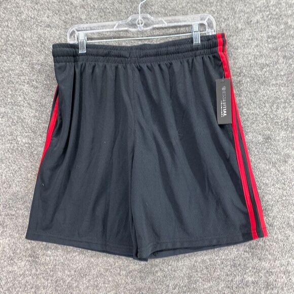 New Essential Elements Activewear Shorts Men L Large Black High Rise Pull On - Picture 4 of 11